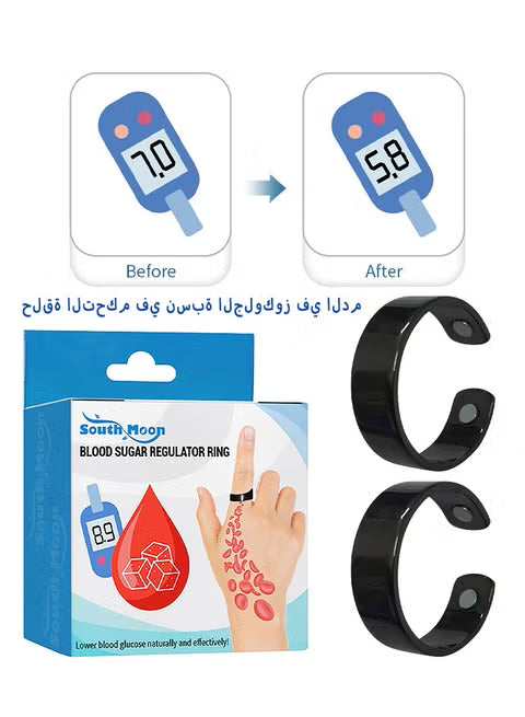 🔥 South Moon Blood Sugar Regulator Ring | Magnetic Health Ring for Diabetes Support, Blood Circulation & Natural Sugar Balance