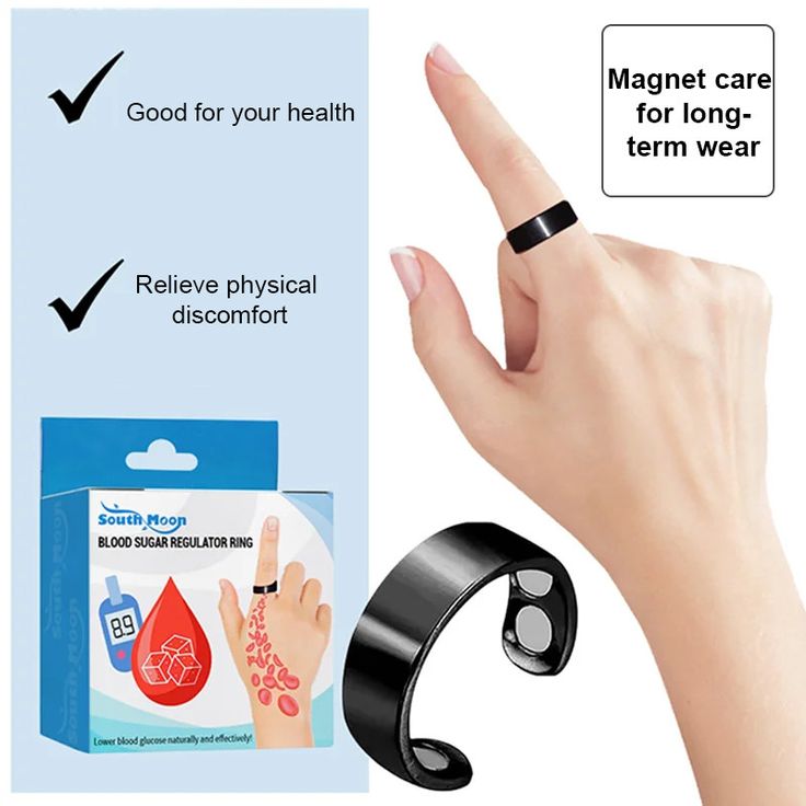 🔥 South Moon Blood Sugar Regulator Ring | Magnetic Health Ring for Diabetes Support, Blood Circulation & Natural Sugar Balance