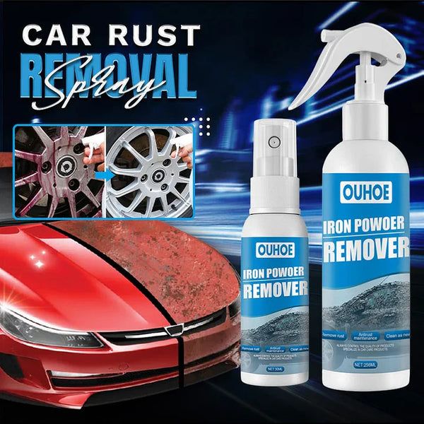 🔥 Car Rust Remover Spray | Iron Powder & Anti-Rust Cleaning Spray for Car Body, Wheels, and Metal Surfaces