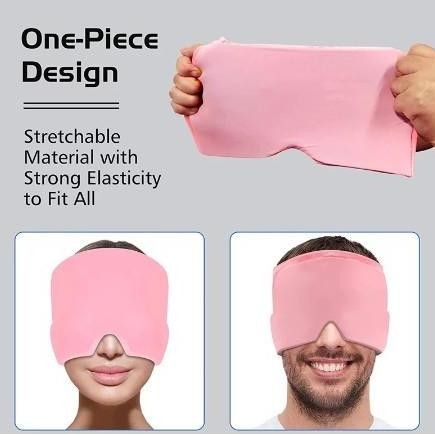 🔥 Migraine Relief Cap | Headache Ice & Heat Therapy Wrap, Reusable Hot/Cold Gel Head Wrap | Stress Relief Mask