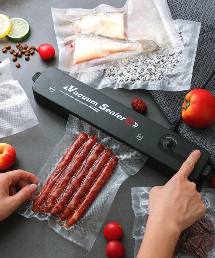 🔥Automatic Food Vacuum Sealer for Kitchen | Leak-Proof Airtight Food Storage, Keep Meat, Fruits & Vegetables Fresh Longer, Sous Vide & Freezer Ready, Home Food Preservation & Meal Prep Solution