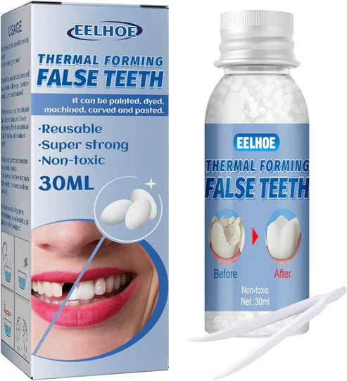 🔥 Eelhoe Thermal Forming False Teeth | Instant Smile Denture Repair Kit, Moldable Tooth Replacement, Temporary Dental Fix for Missing, Broken & Chipped Teeth