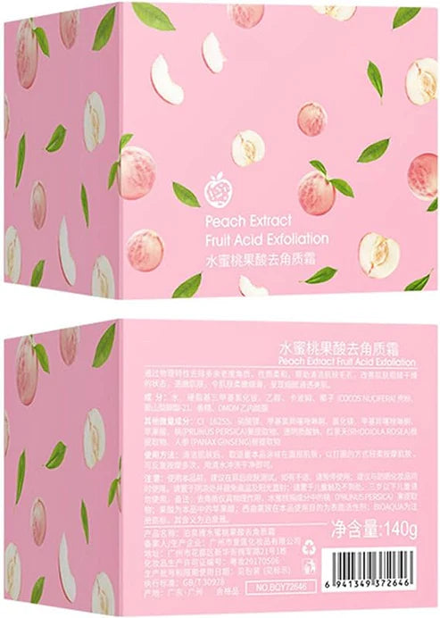 🔥 Peach Extract Face Gel Cream | Fruit Acid Exfoliating Gel, Brightening, Smooth Skin, Gentle Exfoliation, Hydrating Moisturizer, Anti-Dullness & Skincare for Face
