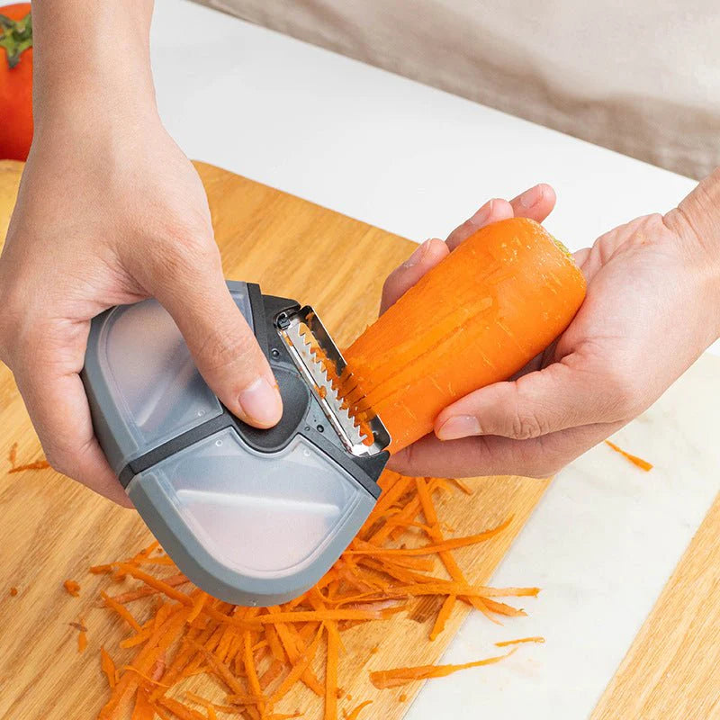 🔥 Three-in-One Multi-Function Paring Knife | Fruit Peeler, Potato & Melon Planer, Vegetable Cutter, Kitchen Peeling & Slicing Tool